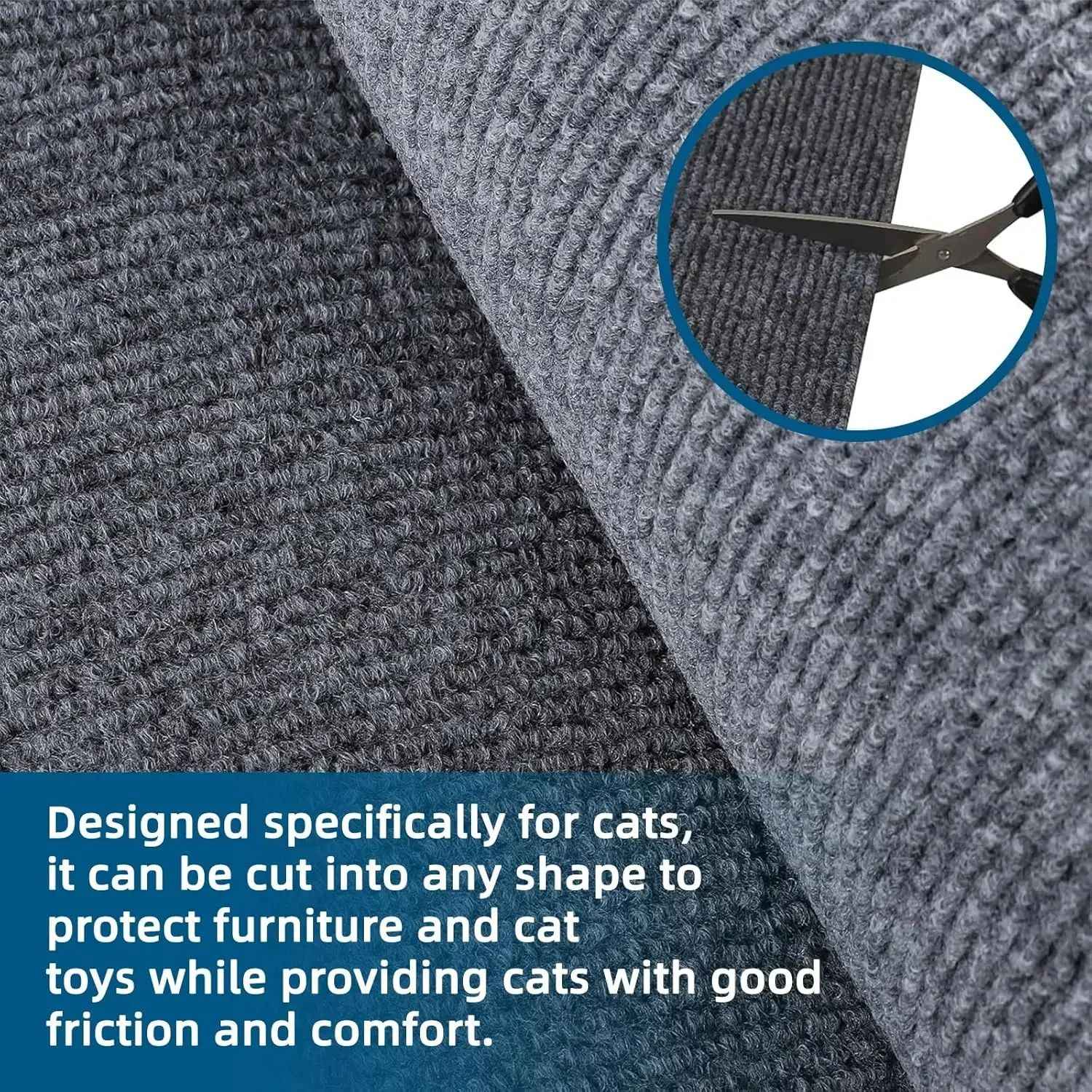 Gato aparável coçar esteira gato scratcher sofá fita coçar post auto-adesivo tap