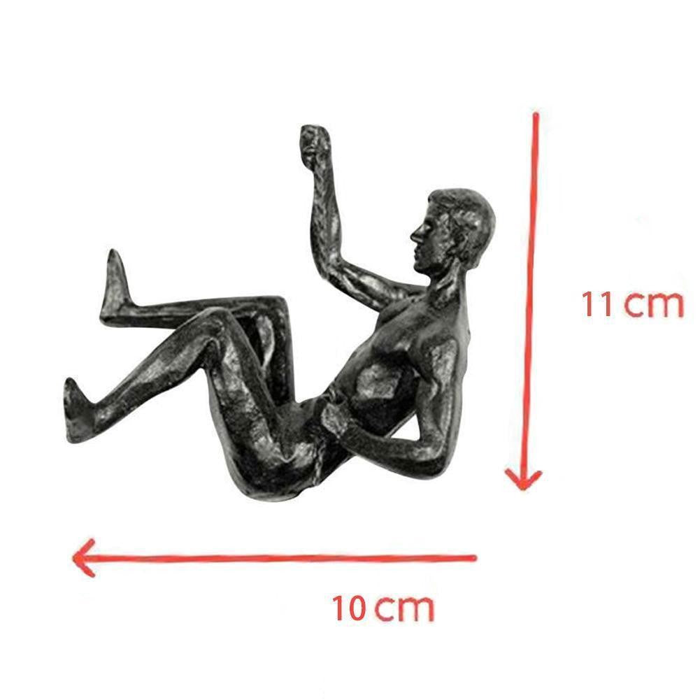 Atleta Escalada Resina Fundo De Parede Pendurado Decoração, Escultura Estátua, F