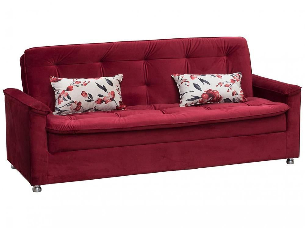 Sofá-cama Casal 3 Lugares Reclinável Veludo