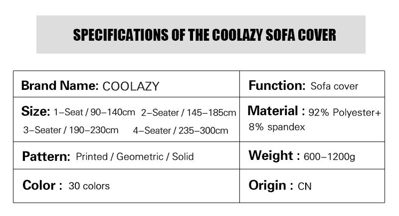 Capa de Sofá Elástica Coolazy em Estampa Xadrez para Sala de Estar, Capa para So