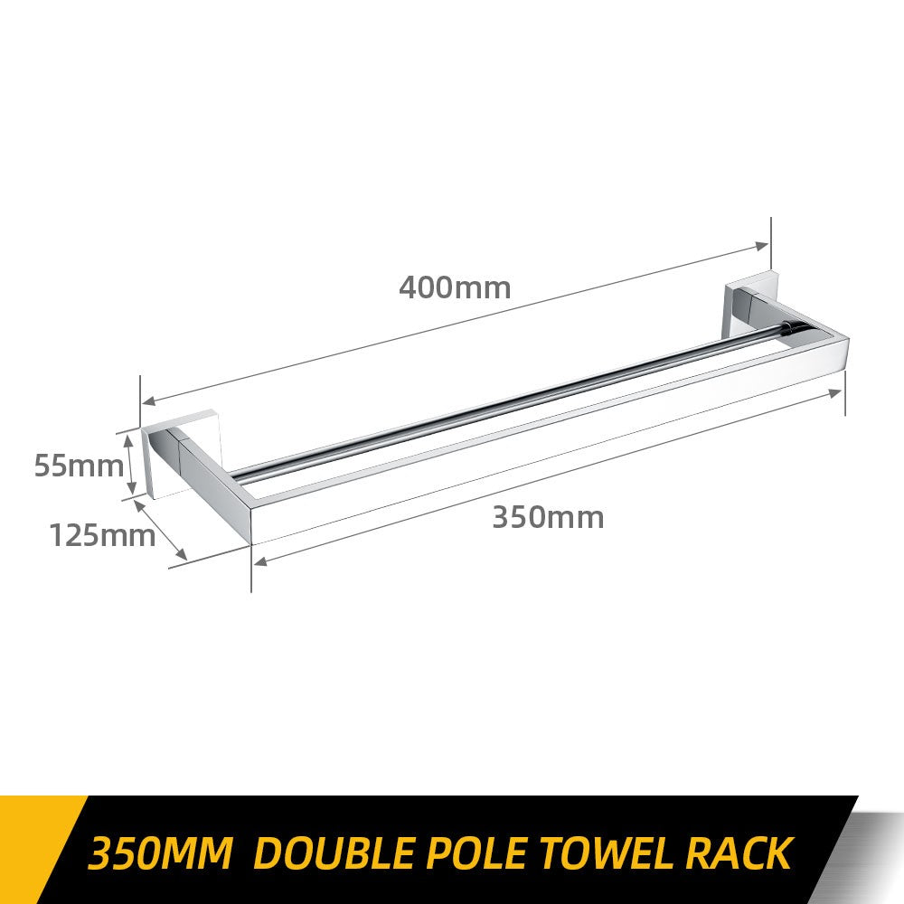 Polido chrome wall-mounted aço inoxidável roupas gancho suporte de papel higiêni