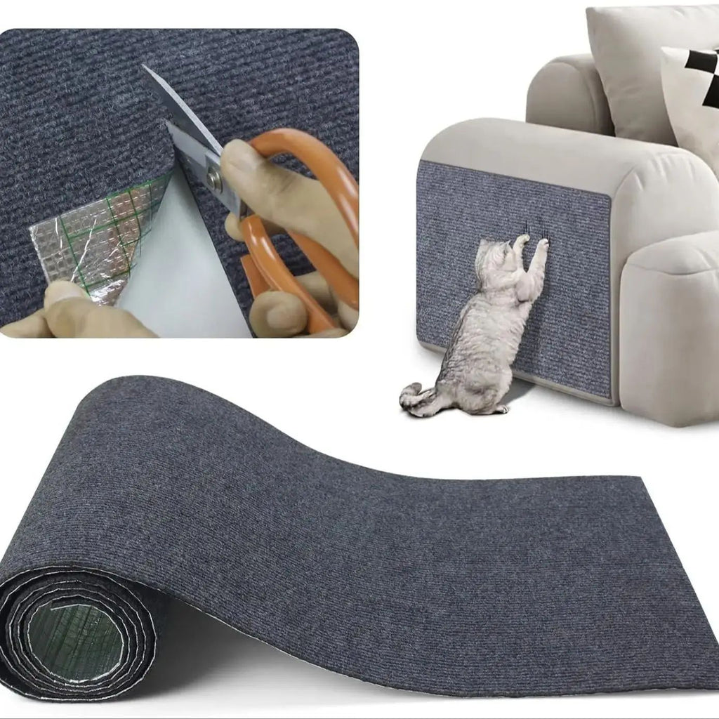 Gato aparável coçar esteira gato scratcher sofá fita coçar post auto-adesivo tap