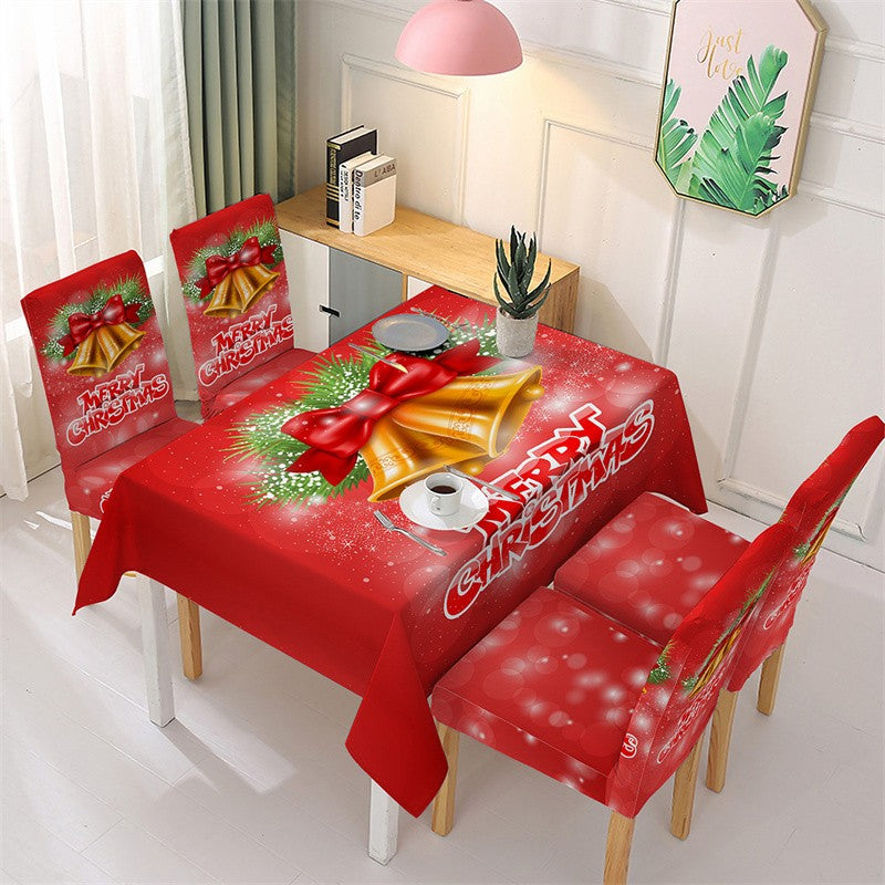 Toalha de mesa de jantar de natal à prova d'água, presentes de natal, capa de ca
