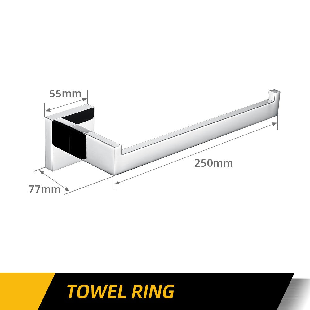 Polido chrome wall-mounted aço inoxidável roupas gancho suporte de papel higiêni