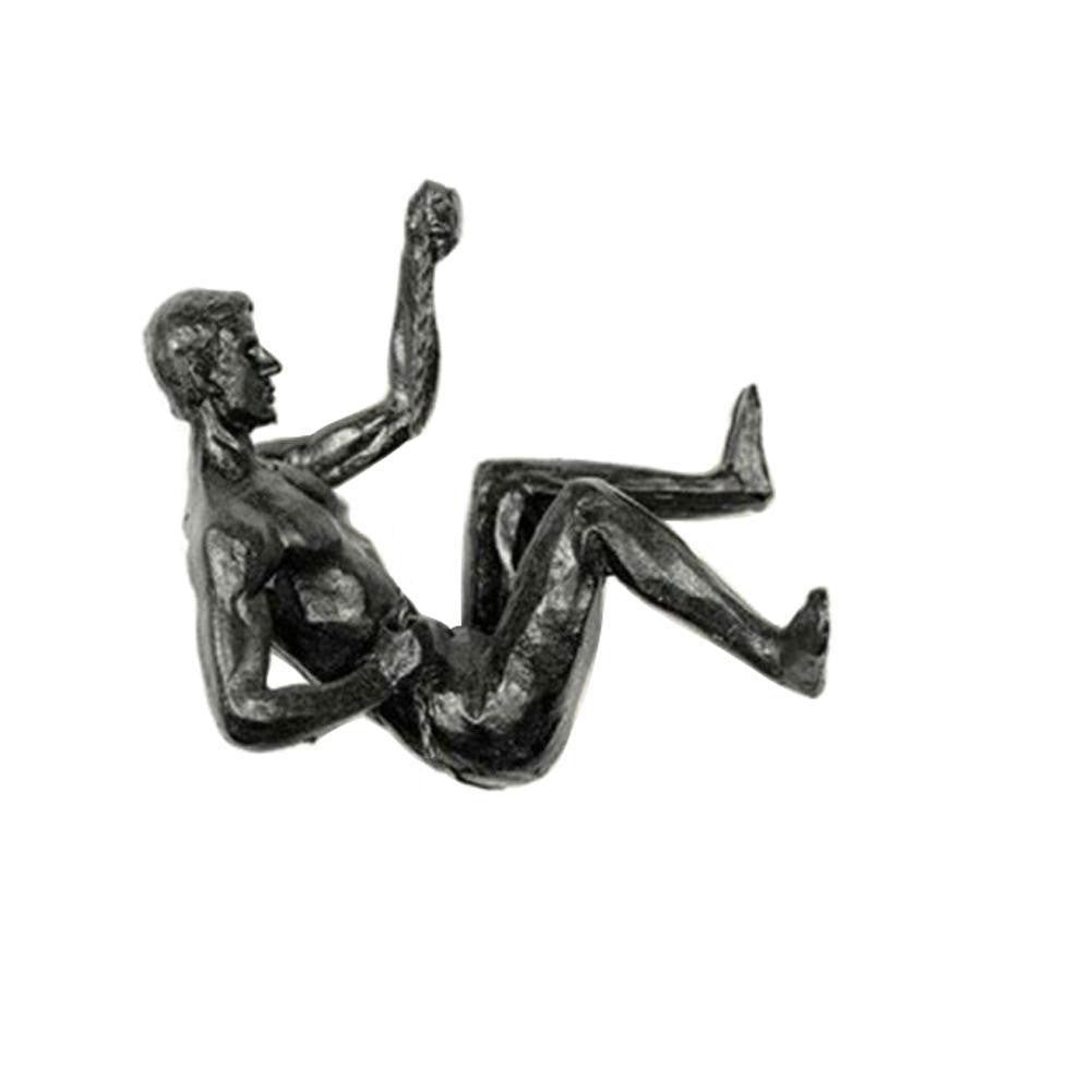 Atleta Escalada Resina Fundo De Parede Pendurado Decoração, Escultura Estátua, F