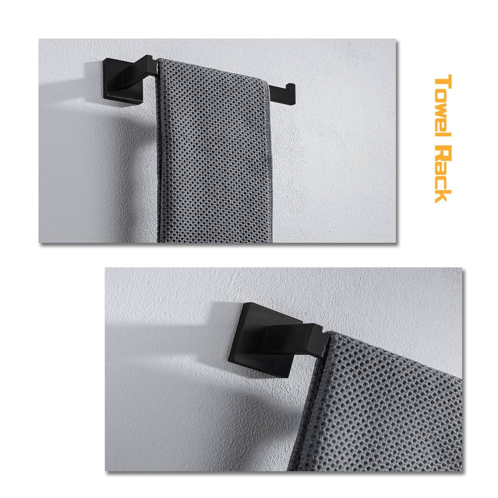 Conjunto de ferragens do banheiro acessórios do banheiro preto robe gancho toalh