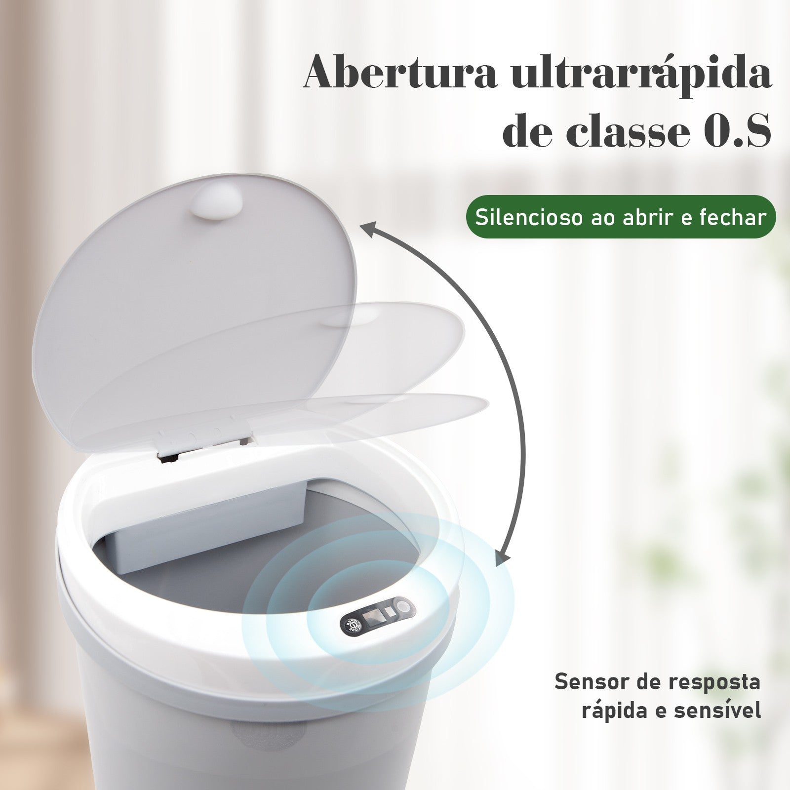 lixeira inteligente,lixeira sensor automático,lixeira banheiro,lixeira inteligen