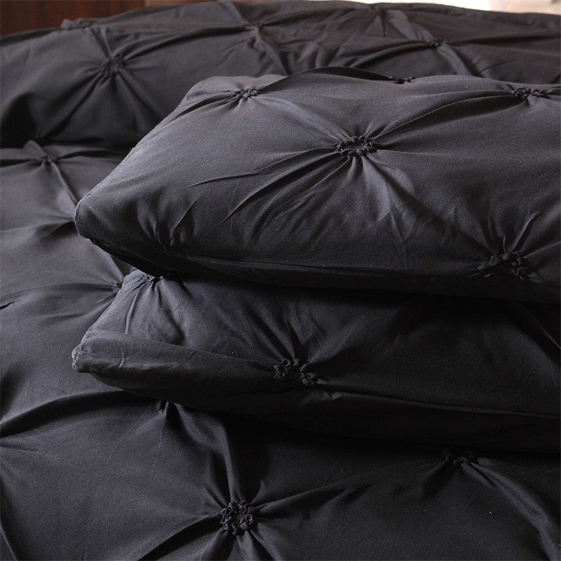 Conjunto Queen Comfort de 3 peças, cama cinza em uma bolsa, conjunto de edredom