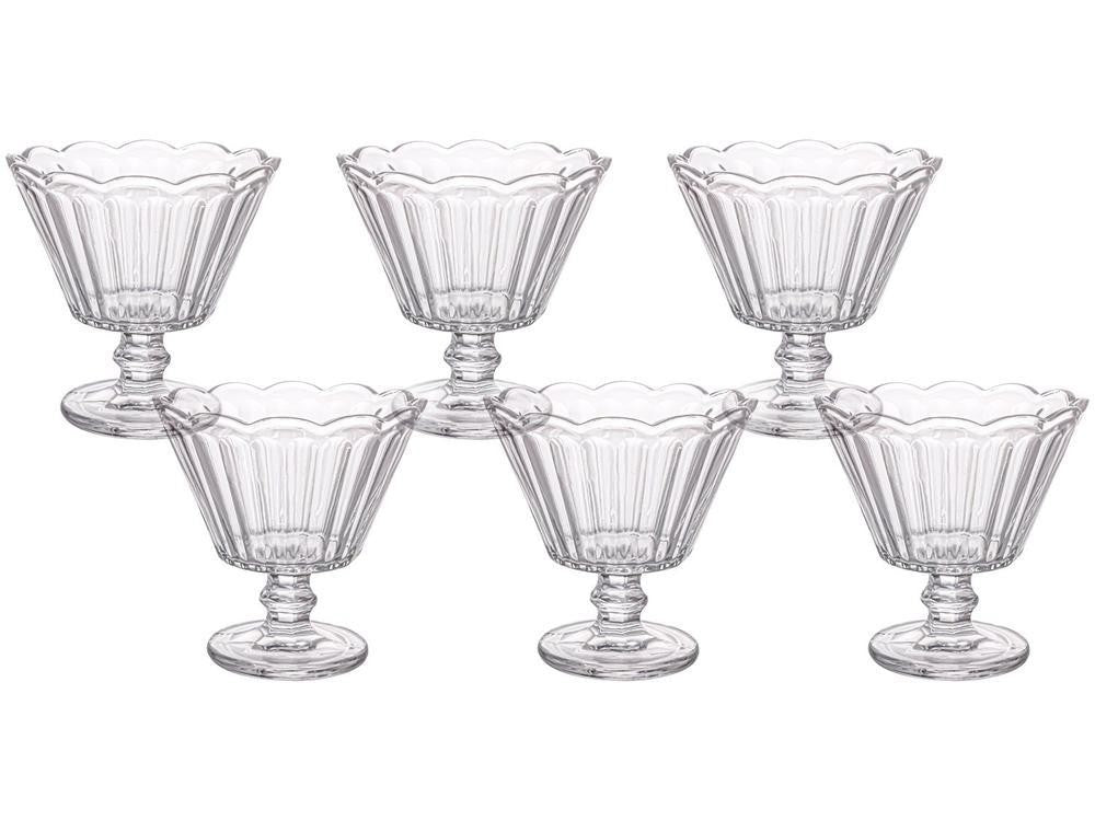 Jogo de Taças de Vidro para Sobremesa Transparente 150ml 6 Peças Haus Concept Ló