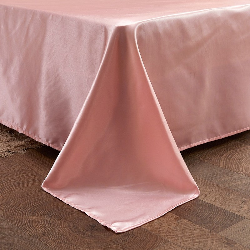 Conjunto de cama cor sólida luxo kit cama rayon cetim conjunto capa edredão gême