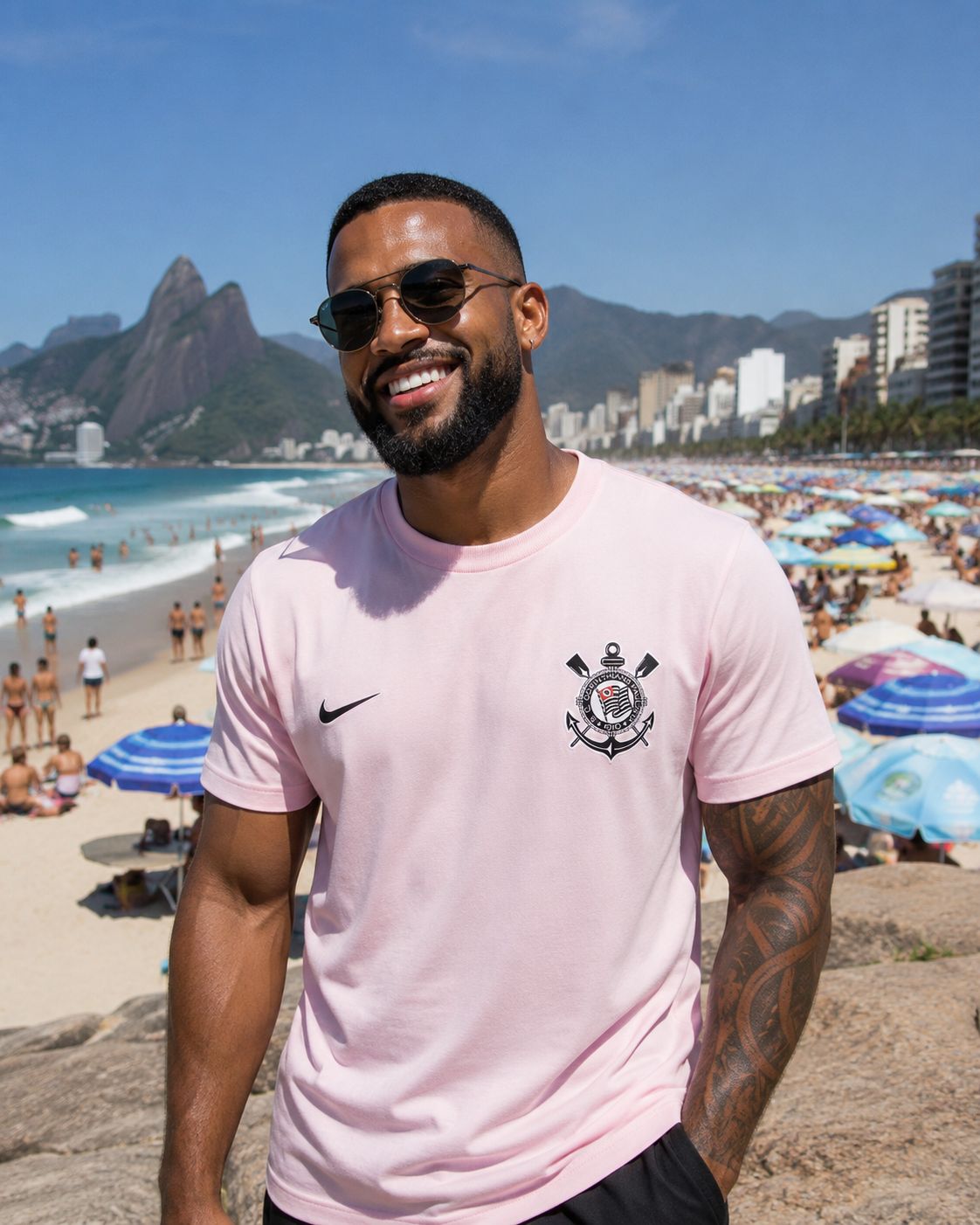 Camista Rosa Corinthians Timão Gaviões da Fiel Rosa