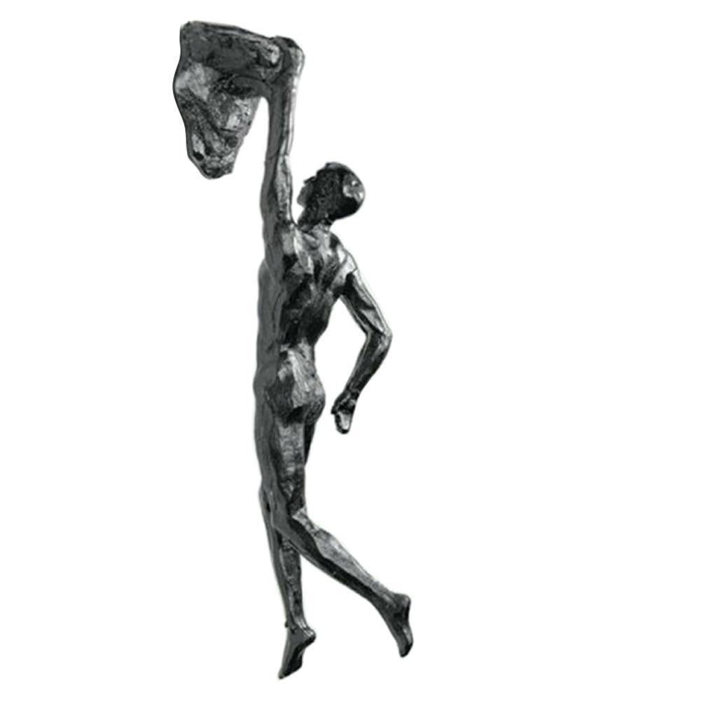 Atleta Escalada Resina Fundo De Parede Pendurado Decoração, Escultura Estátua, F
