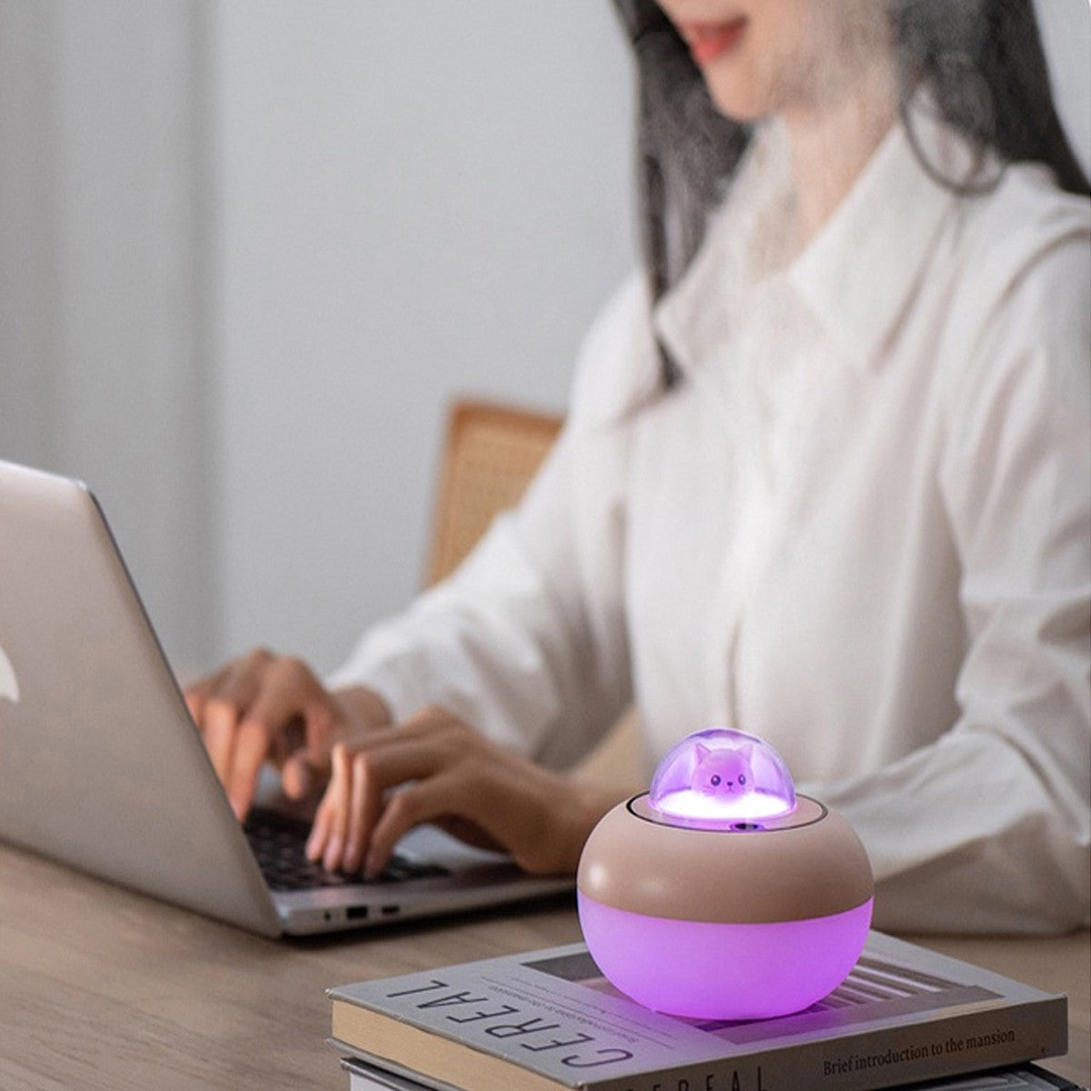 Umidificador De Ar Purificador 300ml humidificador Aromaterapia Infantil Planeta