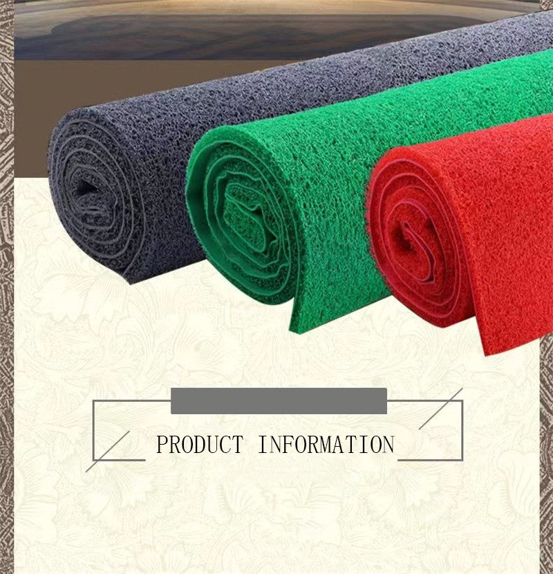 PVC Anti-Slip Mat Entrance Door Floor Mat Waterproof Non-Slip Rubber Bottom Carpet Outdoor Stair Walkway Dust Removal Floor Mat