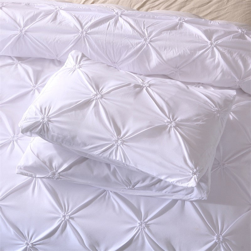 Conjunto Queen Comfort de 3 peças, cama cinza em uma bolsa, conjunto de edredom
