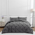 Conjunto Queen Comfort de 3 peças, cama cinza em uma bolsa, conjunto de edredom