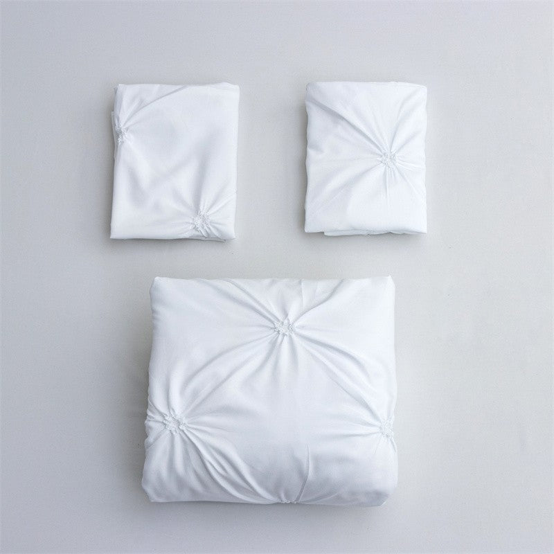 Conjunto Queen Comfort de 3 peças, cama cinza em uma bolsa, conjunto de edredom