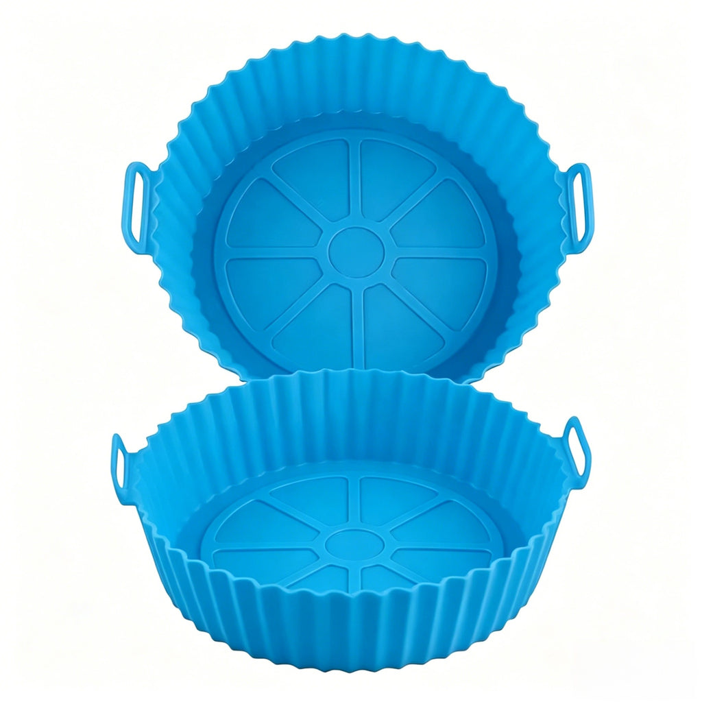 Cesto de Silicone Reutilizável para Airfryer, Bandeja de Silicone para Assar, Mo