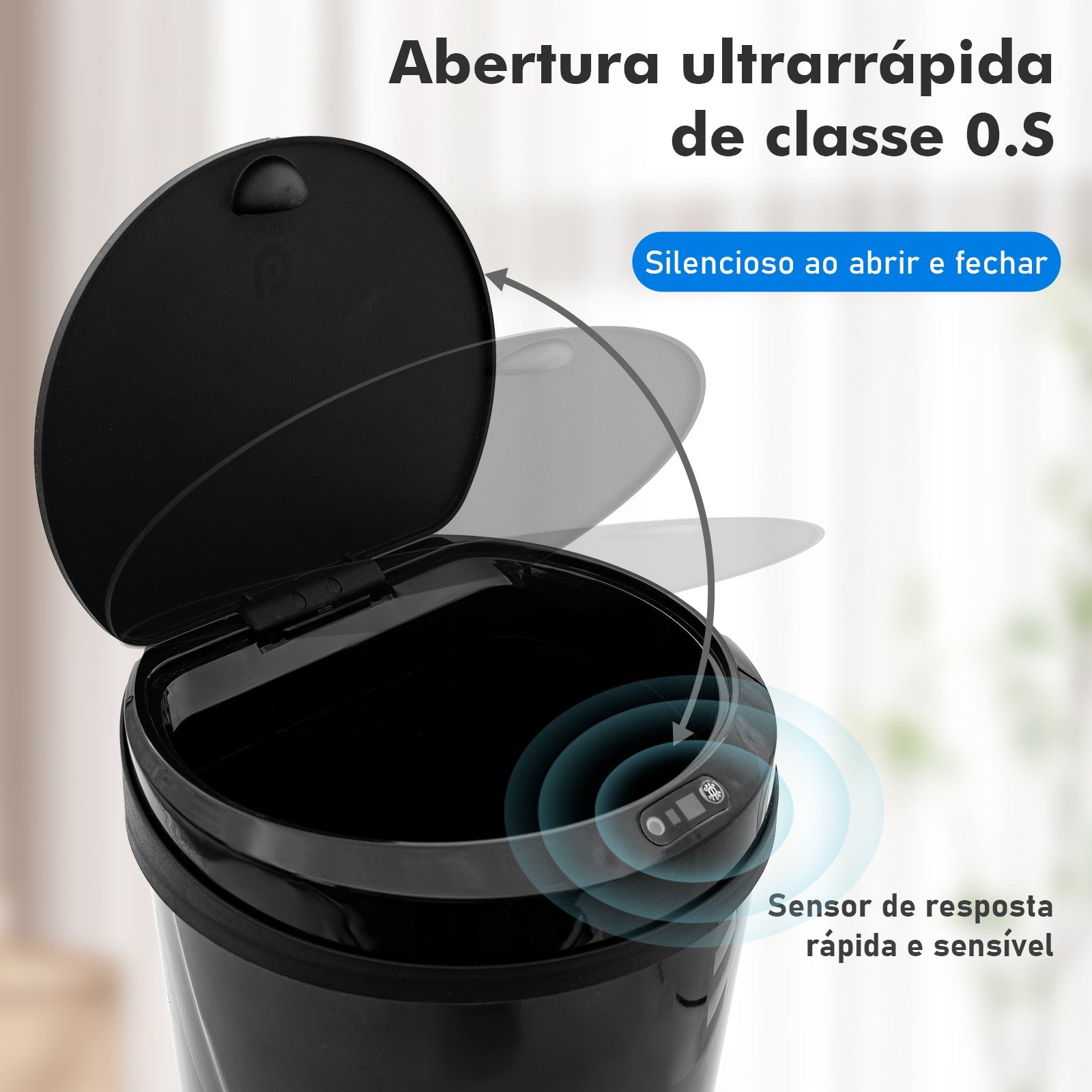 lixeira inteligente,lixeira sensor automático,lixeira banheiro,lixeira inteligen