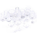 17 pçs/set mini utensílios de cozinha transparentes brinquedo copos prato talher