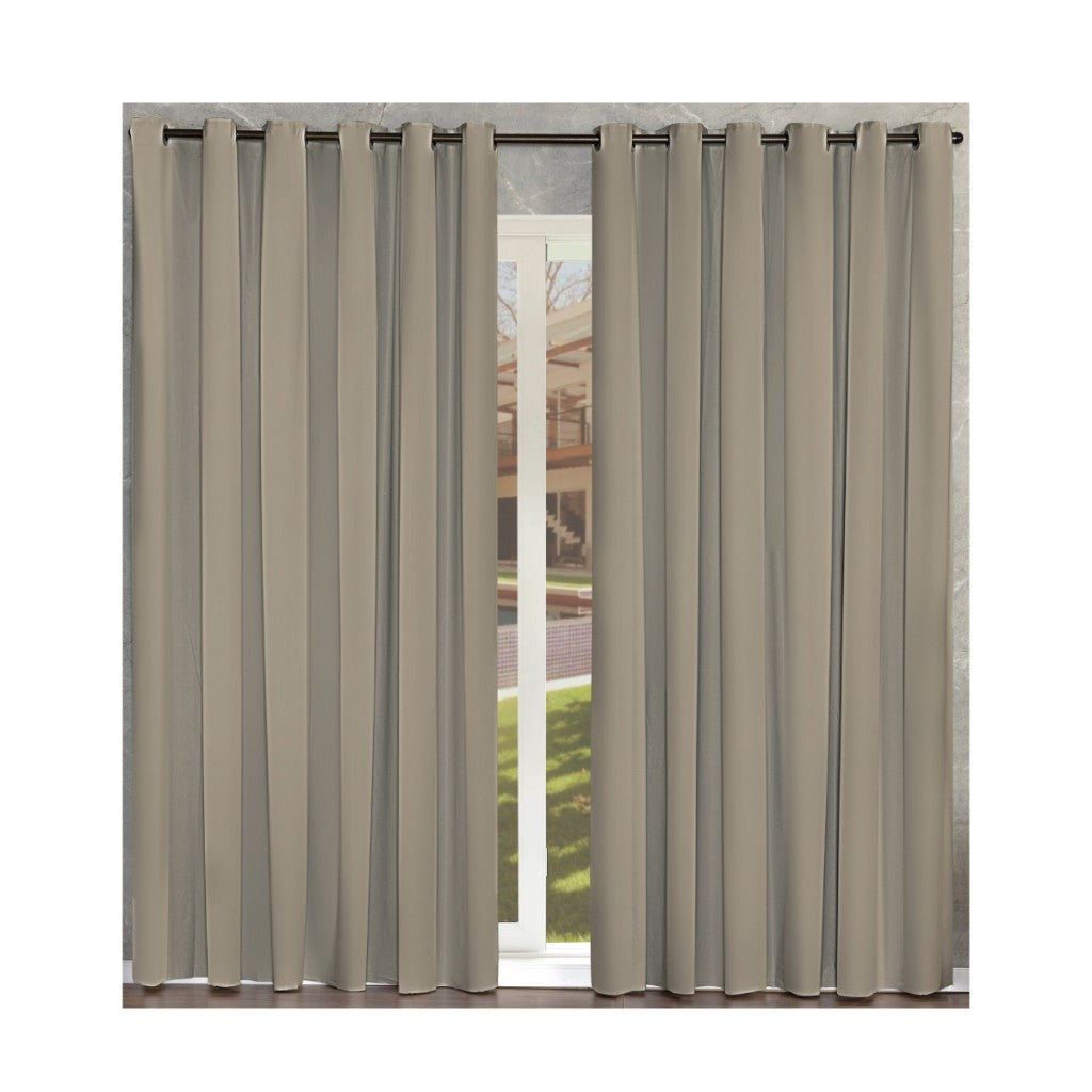 Cortina PVC com ilhós Tabaco que Corta luz do sol 190X140 CM