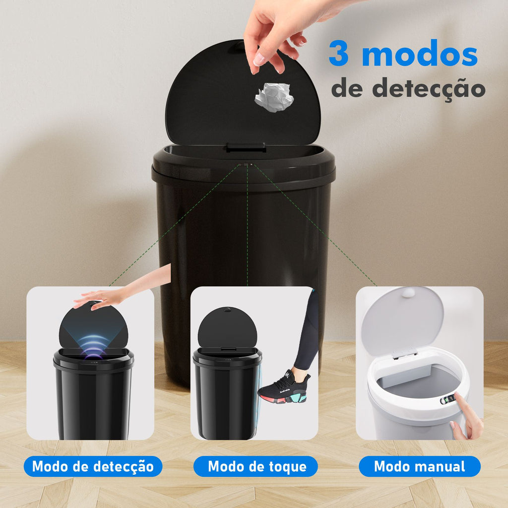lixeira inteligente,lixeira sensor automático,lixeira banheiro,lixeira inteligen