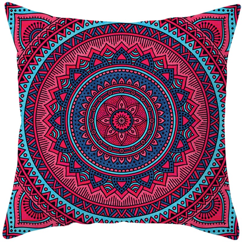 Mandala Print Praça Fronha, Capa de Almofada, Decoração, Carro, Sofá