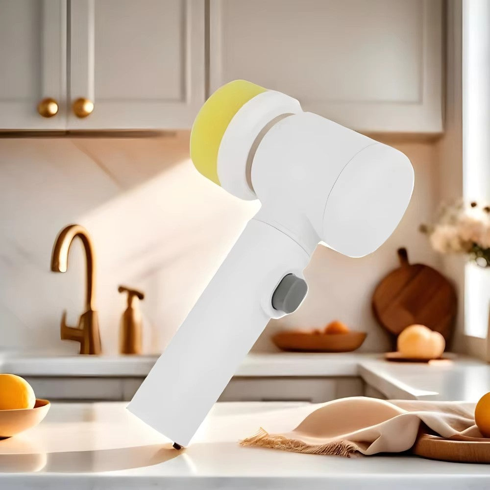 Escova Elétrica de Limpeza Sem Fio 5 em 1 Limpador Para Cozinha e Banheiro Multi