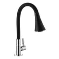 Torneira Flexivel Gourmet de Cozinha Mesa Bancada 2 Jatos Preta Luxo 1/4 De Volt