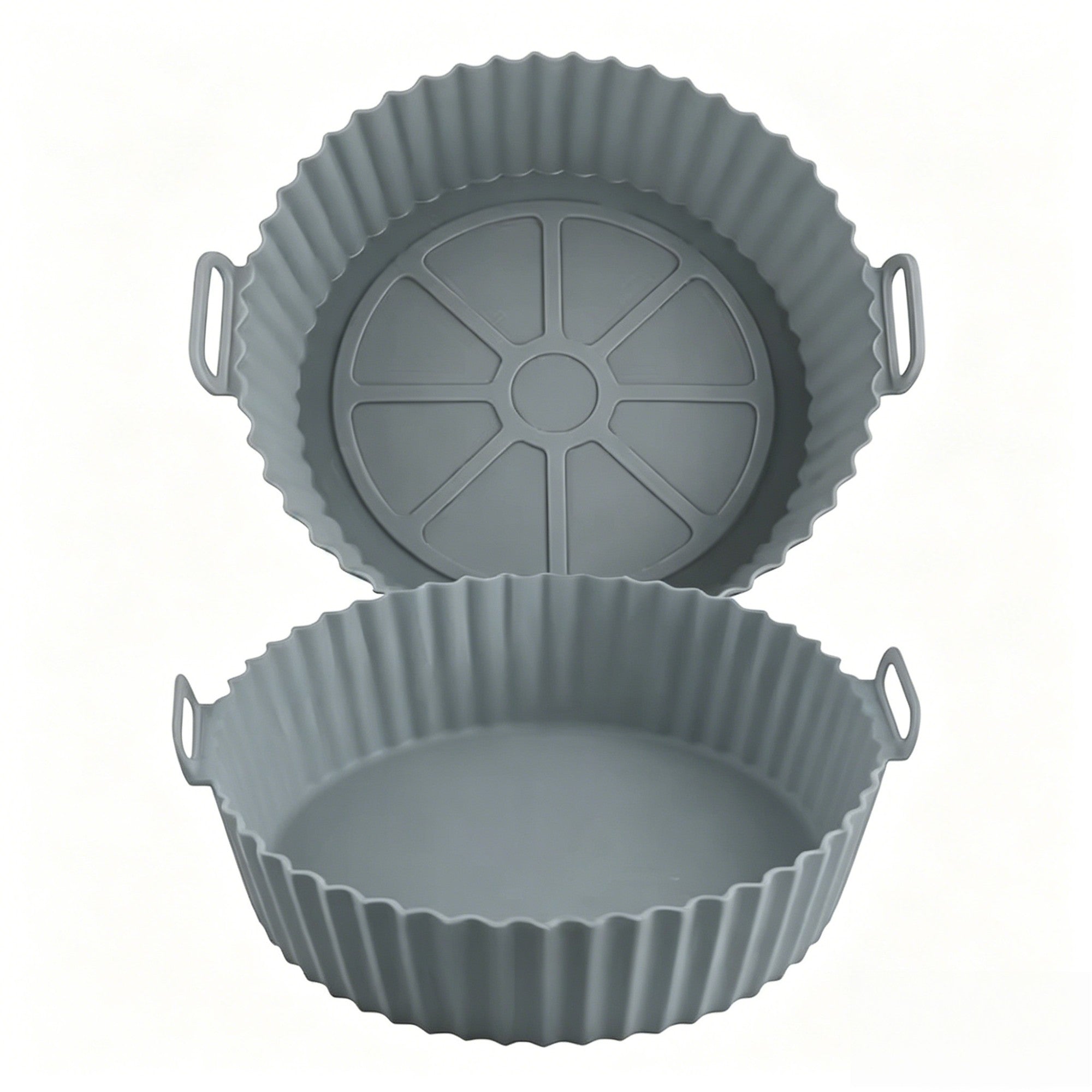 Cesto de Silicone Reutilizável para Airfryer, Bandeja de Silicone para Assar, Mo