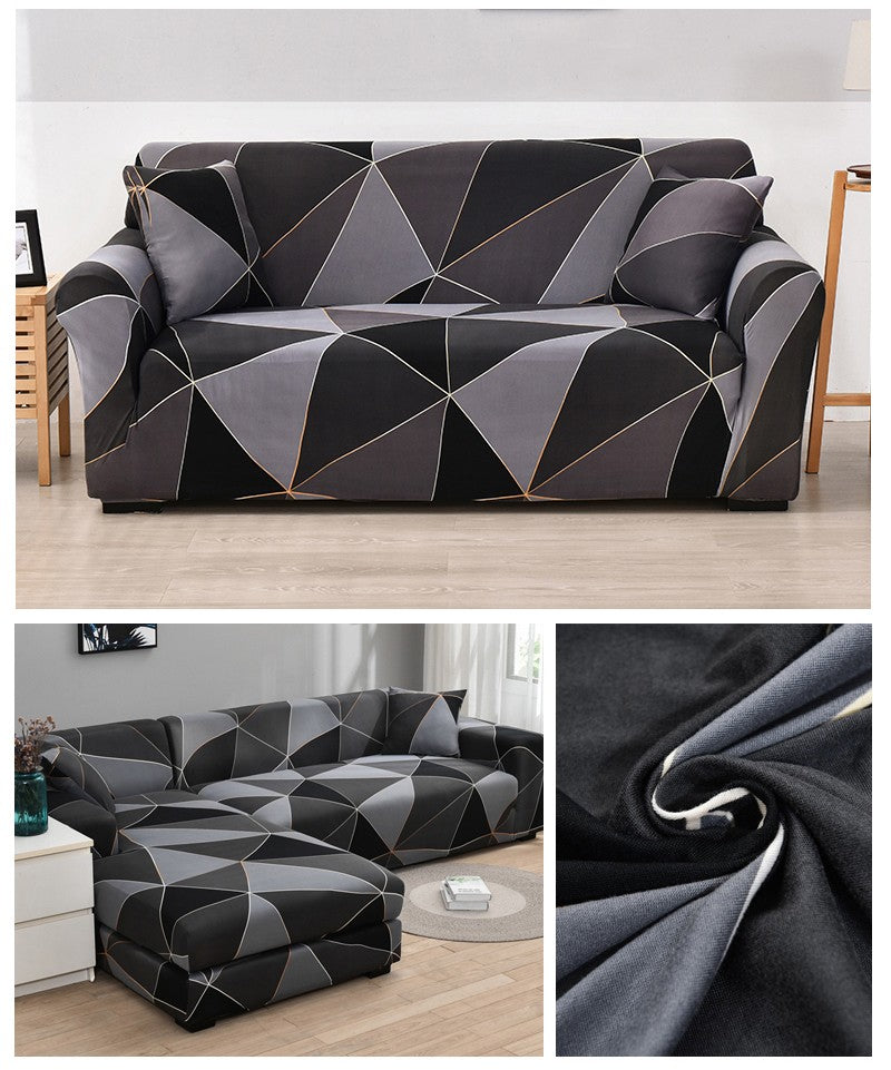 Capa de Sofá Elástica Coolazy em Estampa Xadrez para Sala de Estar, Capa para So