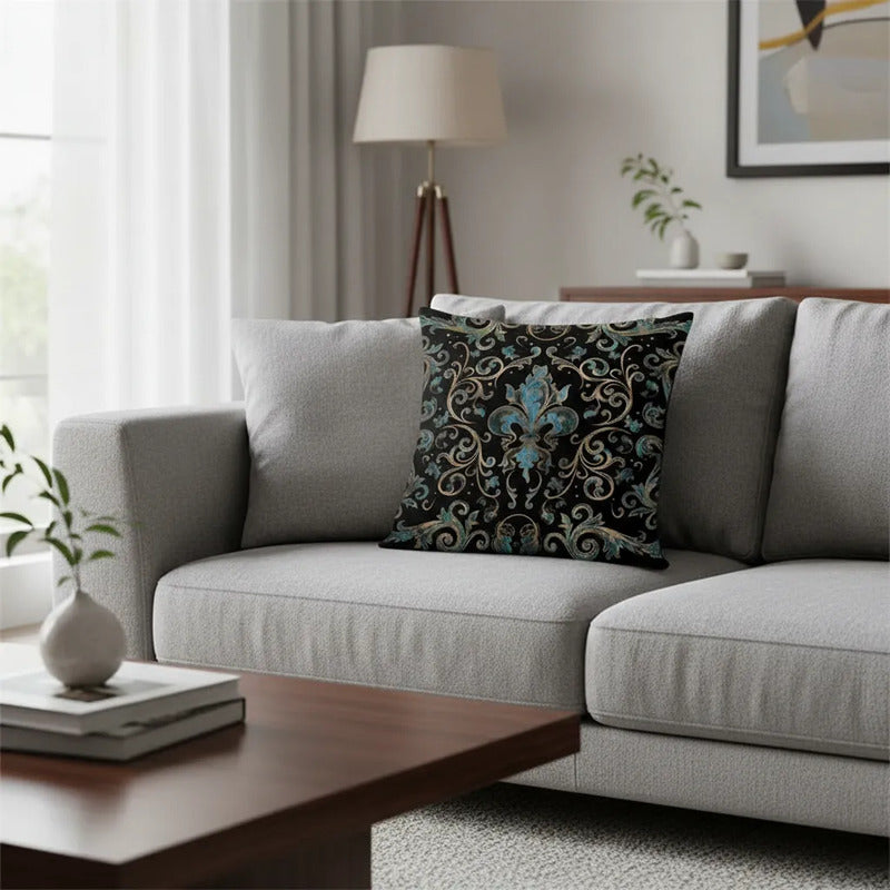 Capa Almofada Cushion Cover 45x45 Unilateral Verso Bege