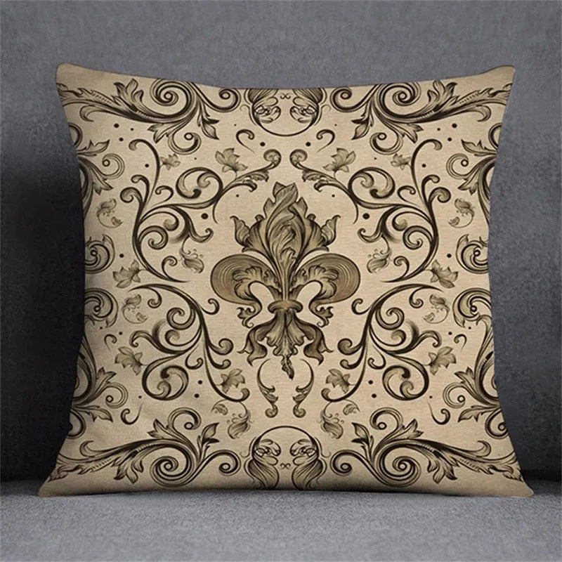 Capa Almofada Cushion Cover 45x45 Unilateral Verso Bege