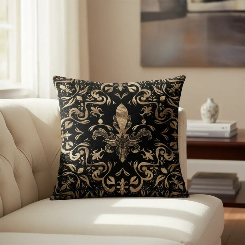 Capa Almofada Cushion Cover 45x45 Unilateral Verso Bege