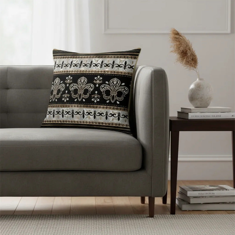 Capa Almofada Cushion Cover 45x45 Unilateral Verso Bege