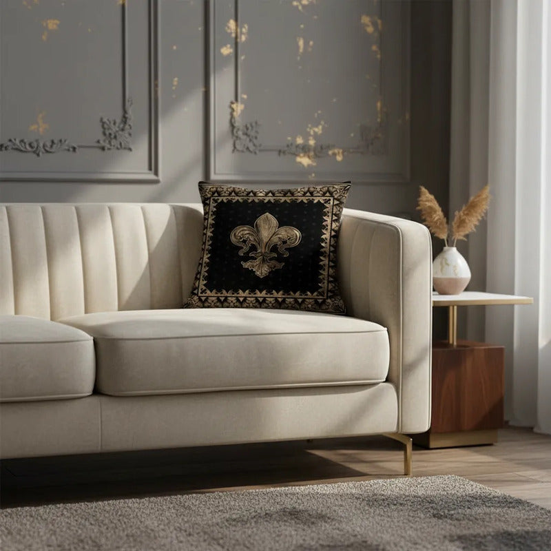 Capa Almofada Cushion Cover 45x45 Unilateral Verso Bege