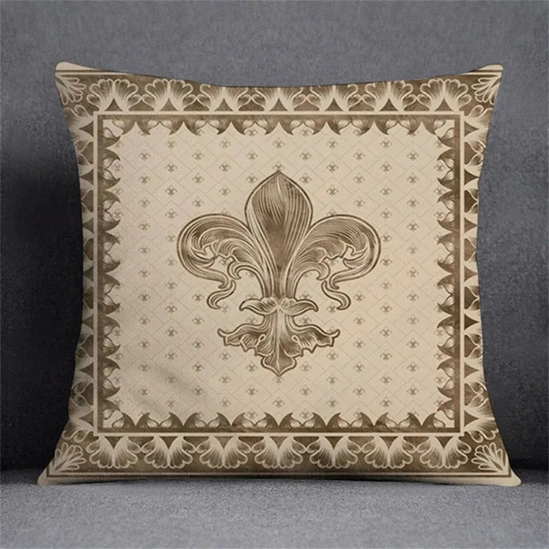 Capa Almofada Cushion Cover 45x45 Unilateral Verso Bege