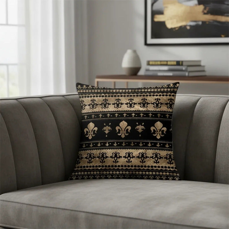 Capa Almofada Cushion Cover 45x45 Unilateral Verso Bege