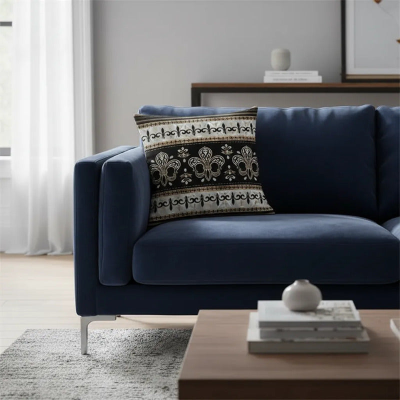 Capa Almofada Cushion Cover 45x45 Unilateral Verso Bege