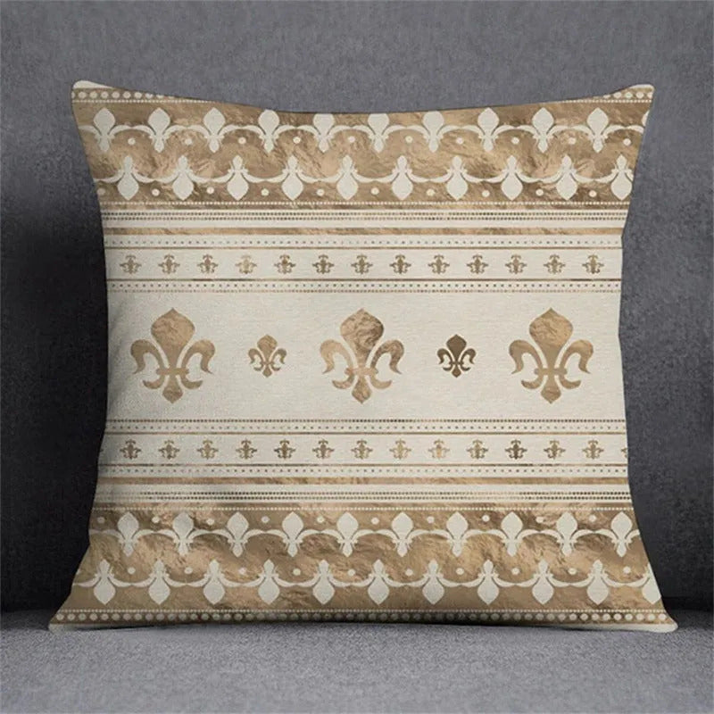 Capa Almofada Cushion Cover 45x45 Unilateral Verso Bege