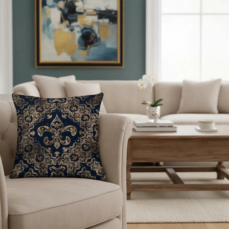 Capa Almofada Cushion Cover 45x45 Unilateral Verso Bege