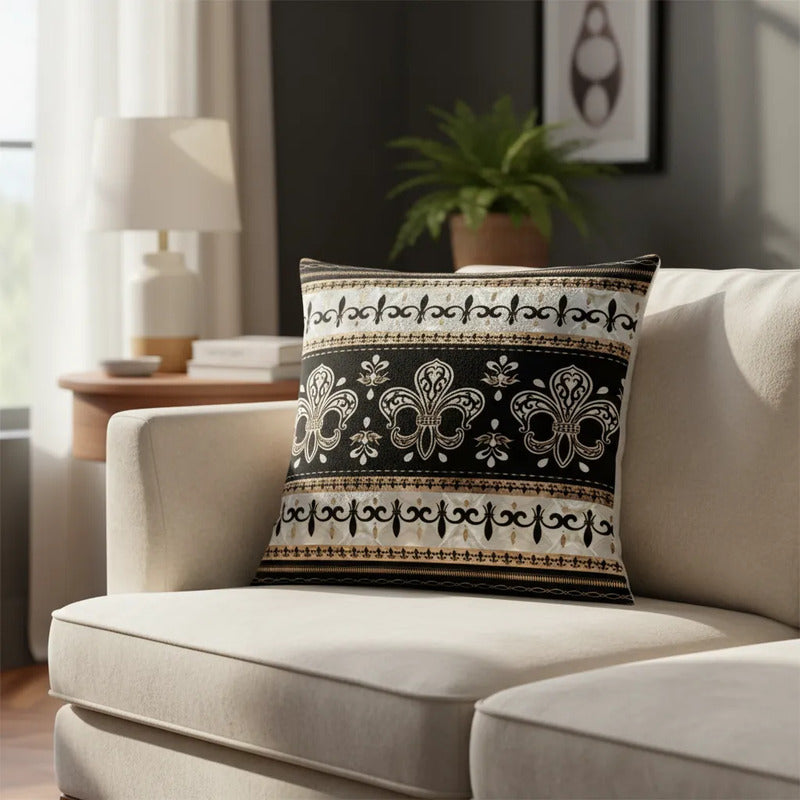Capa Almofada Cushion Cover 45x45 Unilateral Verso Bege