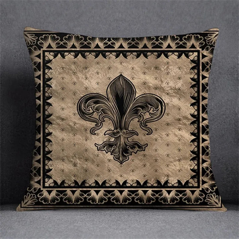 Capa Almofada Cushion Cover 45x45 Unilateral Verso Bege