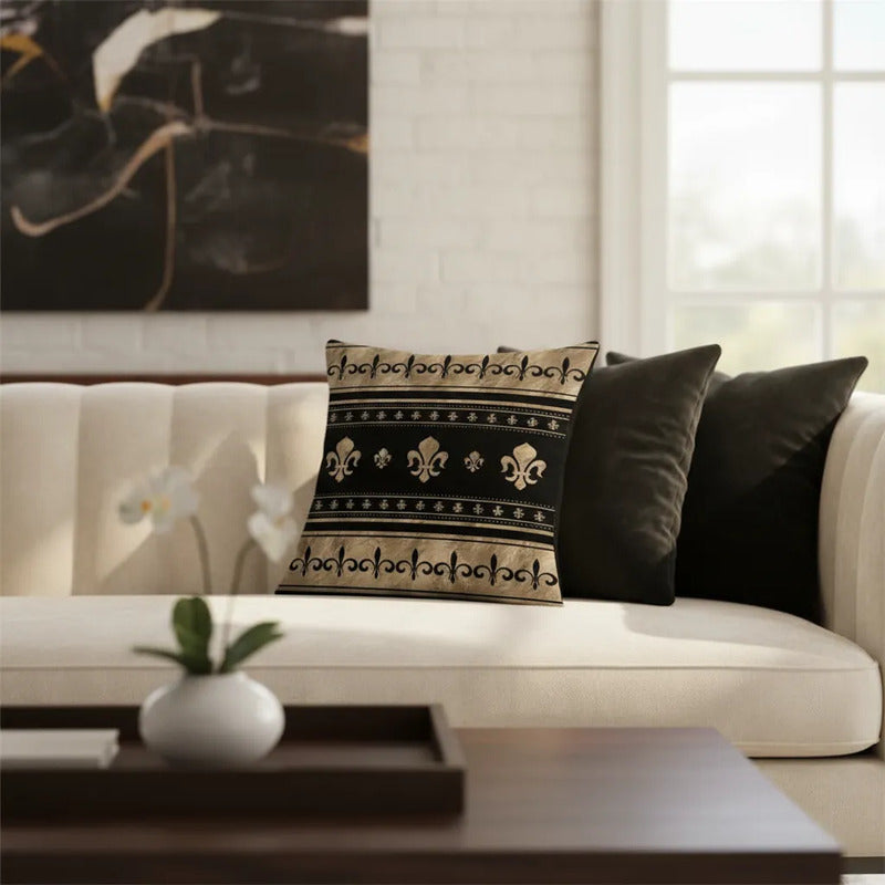 Capa Almofada Cushion Cover 45x45 Unilateral Verso Bege
