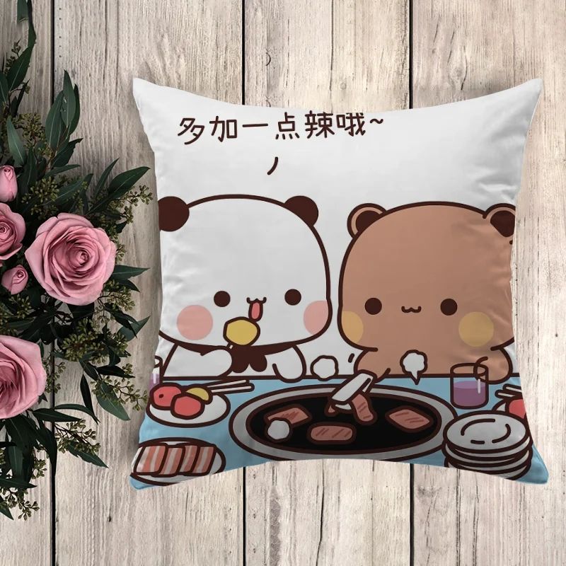 Anime Almofadas Decorativas para Sofá, Bubu Dudu, Fronha, Capa De Almofada, Deco