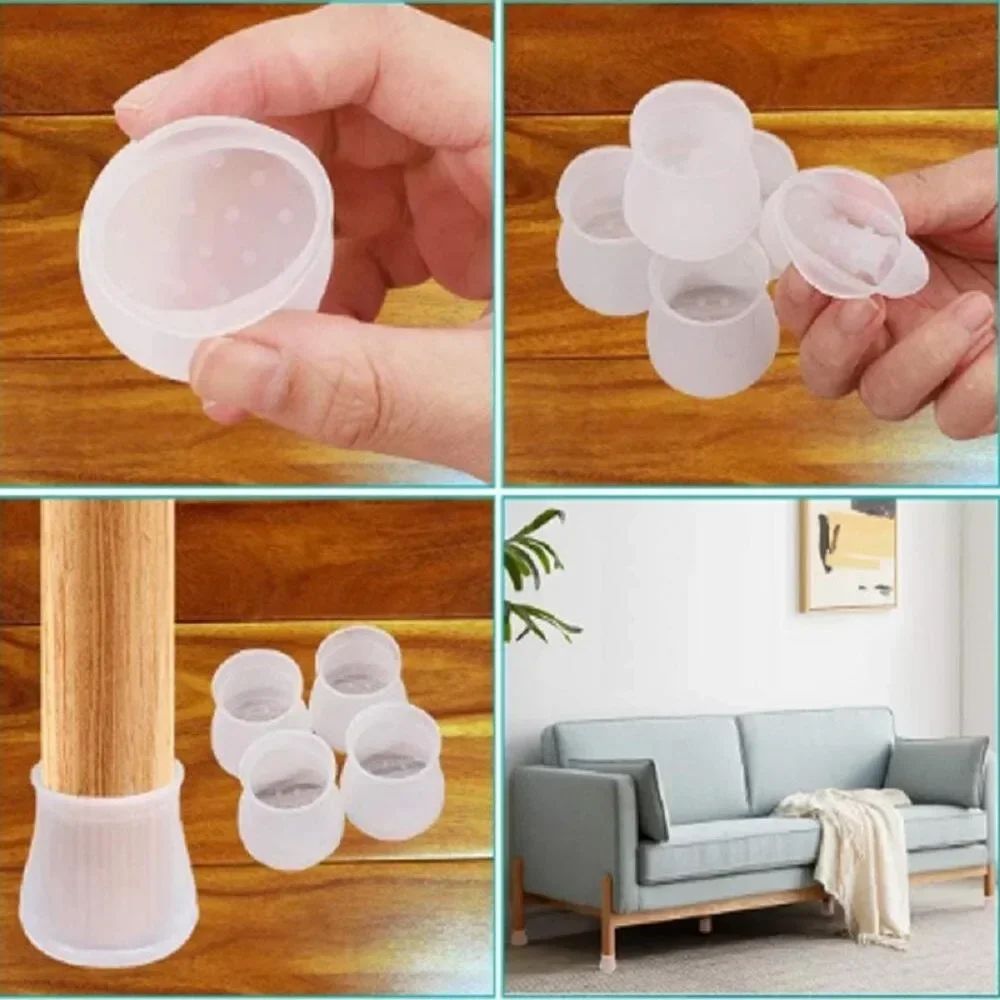 Cadeira de leitura de silicone Slipcover, Desk Leg Covers, Cadeiras de jantar, P