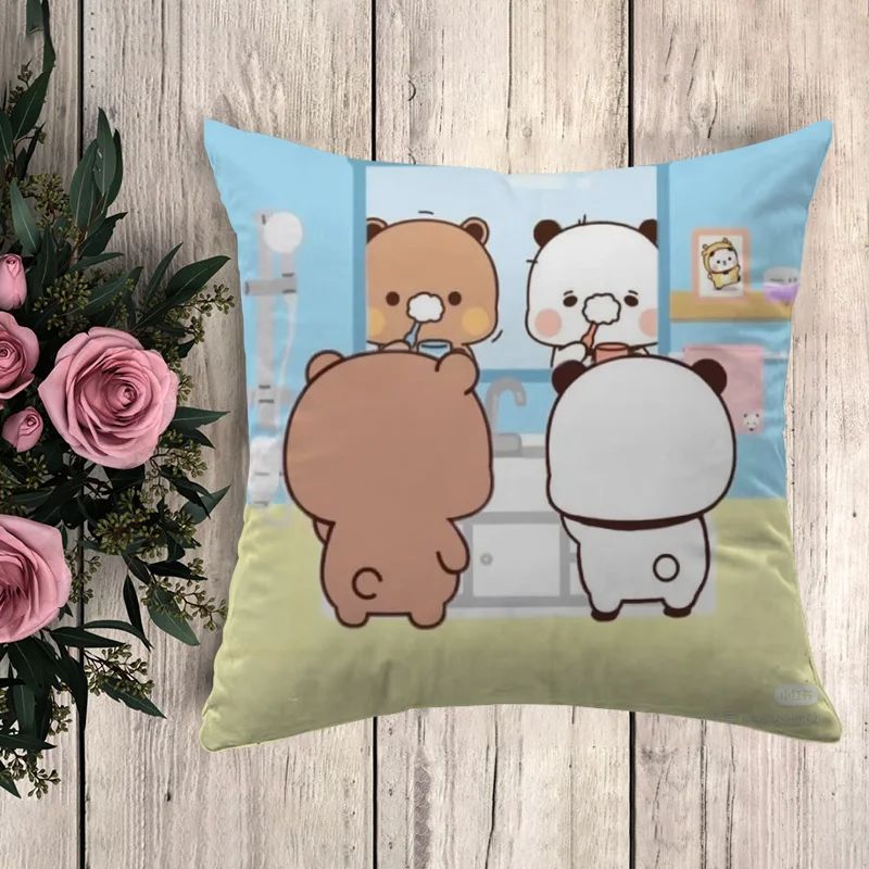 Anime Almofadas Decorativas para Sofá, Bubu Dudu, Fronha, Capa De Almofada, Deco