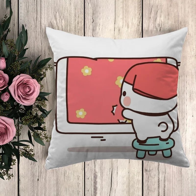 Anime Almofadas Decorativas para Sofá, Bubu Dudu, Fronha, Capa De Almofada, Deco