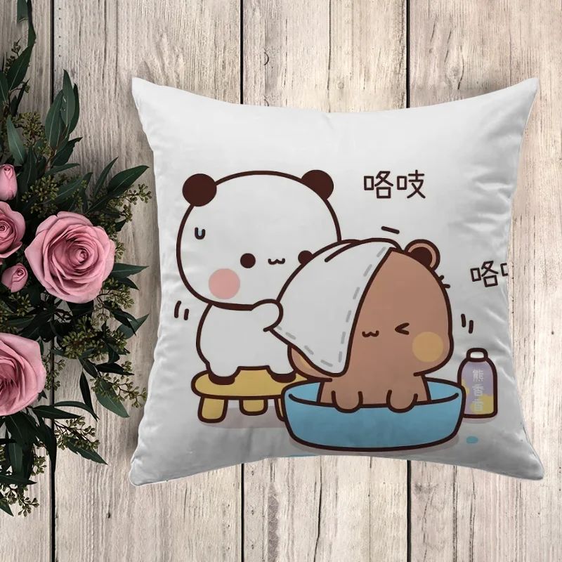 Anime Almofadas Decorativas para Sofá, Bubu Dudu, Fronha, Capa De Almofada, Deco
