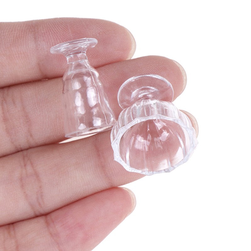 17 pçs/set mini utensílios de cozinha transparentes brinquedo copos prato talher